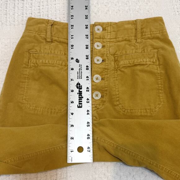 Free People 0 If you love something button fly high rise pant P 2882 - Picture 4 of 11